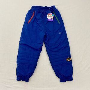Gymboree Snow Pants Boys XL Blue Vintage Rainbow Tag Pull On Winter Outdoor